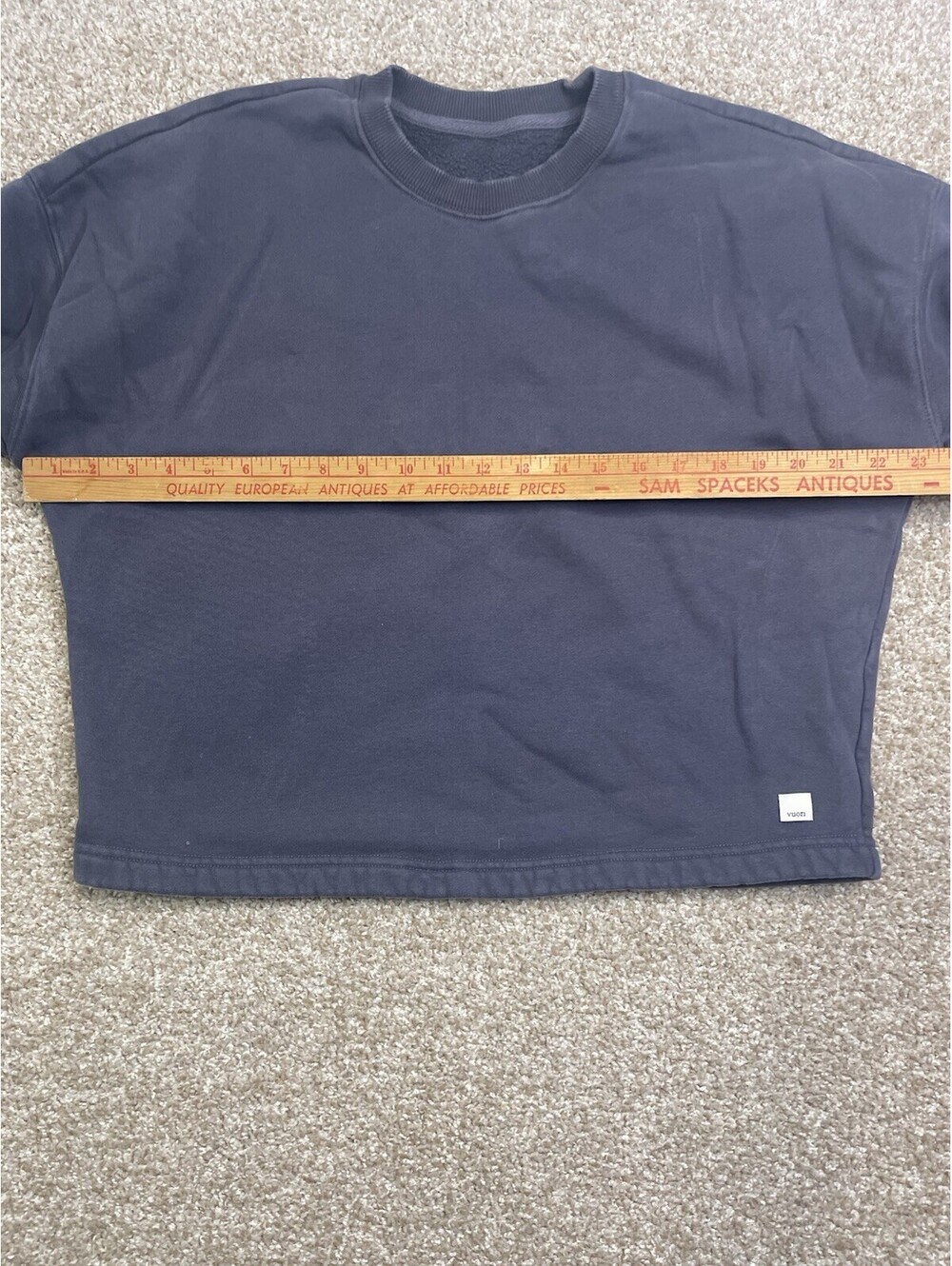 Vuori Women’s Gray Crewneck Sweatshirt Pullover Cropped Size XS - Picture 4 of 5